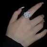 Bague Anti-Stress Fleur 3D – Cuivre Argenté Ajustable "EZE" Mara Bijoux