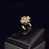 Bague Anti-Stress Fleur 3D – Cuivre Doré Ajustable "EZE" Mara Bijoux