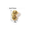 Bague Ajustable en Acier Inoxydable – Design à Deux Balles "Célesta" Mara Bijoux