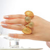 Bague Ajustable en Acier Inoxydable – Design à Deux Balles "Célesta" Mara Bijoux