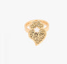 Bague Cœur de Viana – Acier Inoxydable Doré "Lolita" Mara Bijoux