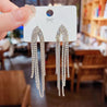 Boucles d’Oreilles Pendantes Strass Blancs – Cuivre Doré ou Argenté | Écrin Offert "Amor" (Copie) Mara Bijoux