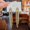 Boucles d’Oreilles Pendantes Strass Blancs – Cuivre Doré ou Argenté | Écrin Offert "Amor" (Copie) Mara Bijoux