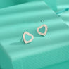 Boucles d'Oreilles Argentées – Style Tiffany "Coração" Mara Bijoux
