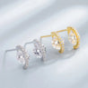 Boucles Argent Doré Zircon & Strass – Écrin Offert "Mira Doré" Mara Bijoux