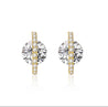 Boucles Argent Doré Zircon & Strass – Écrin Offert "Mira Doré" Mara Bijoux