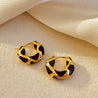 Boucles d’Oreilles Petite Créole en Cuivre Doré et Noir – Bijou Chic et Élégant – Écrin Offert "Riviera" Mara Bijoux