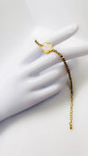 Bracelet Trèfle Prestige – Doré & Étincelant "Angèle" - Mara Bijoux