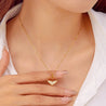 Collier Doré Cœur Strass – Acier Inoxydable – Élégant & Scintillant – Écrin Cadeau Offert "Aya" - Mara Bijoux