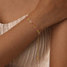 Bracelet Multicolore en Acier Inoxydable Doré – Réglable avec Rallonge + Écrin Offert "Naira" - Mara Bijoux