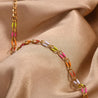 Bracelet Multicolore en Acier Inoxydable Doré – Réglable avec Rallonge + Écrin Offert "Naira" - Mara Bijoux