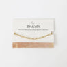 Bracelet Chaîne Simple Doré – Acier Inoxydable Personnalisable (18 + 5 cm) "Bracelet Charms 1" - Mara Bijoux