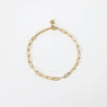 Bracelet Chaîne Simple Doré – Acier Inoxydable Personnalisable (18 + 5 cm) "Bracelet Charms 1" - Mara Bijoux