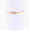 Bracelet "Mãe" Doré en Acier Inoxydable – Strass & Cœur – Réglable par Bague Coulissante + Écrin Offert "Strass Mãe" - Mara Bijoux