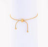 Bracelet "Mãe" Doré en Acier Inoxydable – Strass & Cœur – Réglable par Bague Coulissante + Écrin Offert "Strass Mãe" - Mara Bijoux