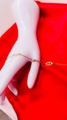 Bracelet Étoile & Boule Strass – Doré Inspiration Dior (CD) "Katell" Mara Bijoux