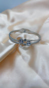 Bracelet Jonc Doré – 2 Gros & 2 Petits Zircons – Acier Inoxydable + Écrin Offert "Inès" Mara Bijoux