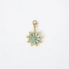 Charm Fleur 3D Dorée – À Accrocher sur Collier, Bracelet ou Chaîne de Cheville "Zara" - Mara Bijoux
