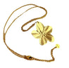 Collier Fleur Dorée Grande Taille – Acier Inoxydable & Écrin Offert "Flora" Mara Bijoux