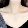 Collier Doré Carrés Entrelacés & Tige | Écrin Offert "Reflets" Mara Bijoux