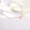 Collier Cœur Rose – Style Tiffany Doré "Navila" Mara Bijoux