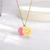 Collier Cœur Rose – Style Tiffany Doré "Navila" Mara Bijoux