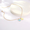 Collier Cœur Turquoise – Style Tiffany Doré "Loly" Mara Bijoux