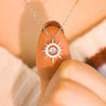 Collier Soleil & Étoile – Argent 925 " Fluvia Argenté" Mara Bijoux