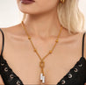 Collier Doré Épais avec Nœud & Zircons – Écrin Offert "Stacy" - Mara Bijoux