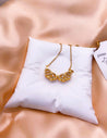 Collier Trèfle Magique Doré – Se transforme en Cœurs – Acier Inoxydable & Écrin Offert "Zena" Mara Bijoux