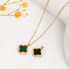 <title>Collier Réversible Vert & Noir – Acier Titane Doré "melania" Mara Bijoux