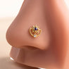 Piercing Nez Doré Étoile & Strass Violet – Écrin Offert "Rina Doré" Mara Bijoux