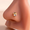 Piercing Nez Doré Étoile & Strass Bleu – Écrin Offert "Tara Doré" Mara Bijoux