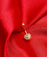 Piercing Nombril Cœur Doré – Zircon & Strass + Écrin "Linda" Mara Bijoux