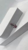 Piercing Nombril Papillon Argenté – Zircon Rose + Écrin "Raia" Mara Bijoux